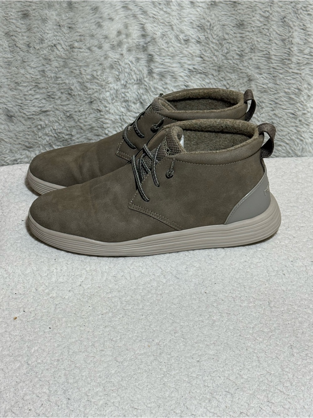 Hey Dude Jo Suede Chukka Boots Shadow Gray Men’s Size 8 - Picture 4 of 15